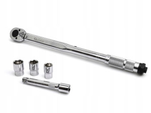 Klucz dynamometryczny 1/2" 28-210Nm + nasadki