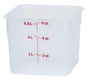 Cambro przezroczysty pojemnik polipropylenowy na żywność 5,7 l