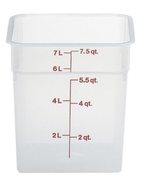 Cambro przezroczysty pojemnik polipropylenowy na żywność 7,6 l
