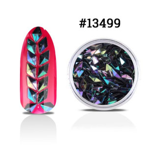 E21. Romby 3D Rainbow See ozdoby do paznokci 1g