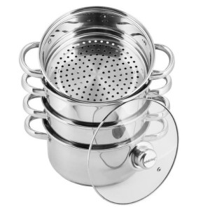 Garnki Do Gotowania Na Parze 5 Ele 24Cm Kinghoff Kh-3320