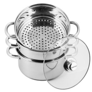 Garnki Do Gotowania Na Parze 4 Ele 24Cm Kinghoff Kh-3319