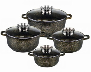 Garnki Marmurowo-Ceramiczne 8 El. Zilner Zl-7209