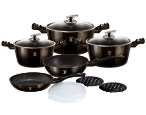 Zestaw Garnków 13 Ele Berlinger Haus Metallic Shiny Black Bh-6615