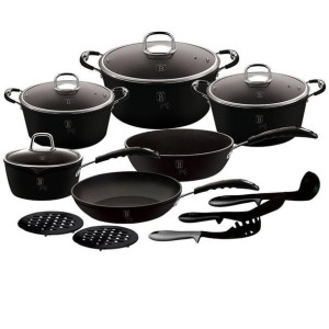 Zestaw Garnków 15 El. Berlinger Haus Black Professional Line Bh-6129