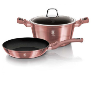 Komplet Garnków 3 El. Berlinger Haus Metallic I-Rose Bh-6042