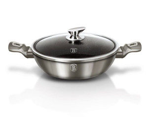 Wok Garnek Z Powłoką Granitową 28Cm 3.8L Berlinger Haus Metallic