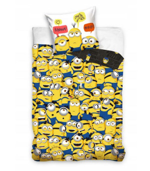 Pościel bawełniana 140x200cm Minions Minionki