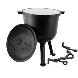 Kociołek Żeliwny Myśliwski 15L Emaliowany Zilner Zl-5508