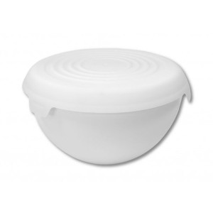 Miska Plastikowa + Pokrywka Duża Practic 28 Cm 6 L Biała
