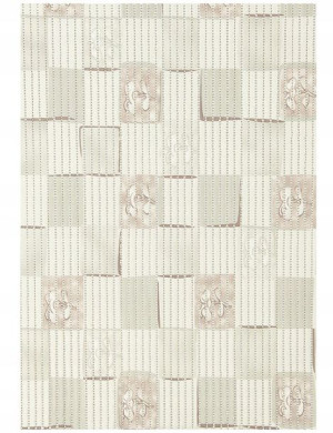 Mata łazienkowa uniwersalna PCV 45x65 cm Beżowa