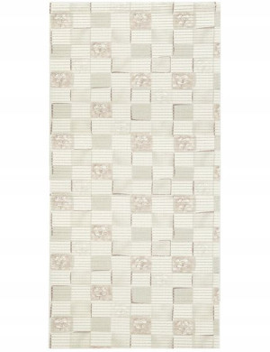 Mata łazienkowa uniwersalna PCV 65x130 cm wzór beż
