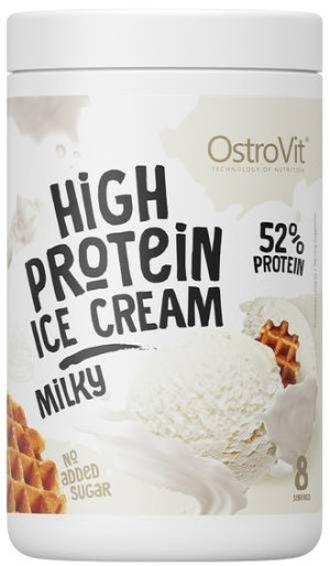 Lody wysokobiałkowe Bez Cukru Mleczny 400 g OstroVit