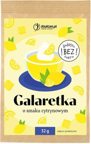 Galaretka cytrynowa Bez Cukru 32 g - Krukam