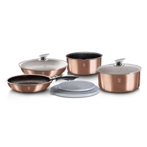 Komplet Garnków 9-El. Click & Cook Berlinger Haus Metallic