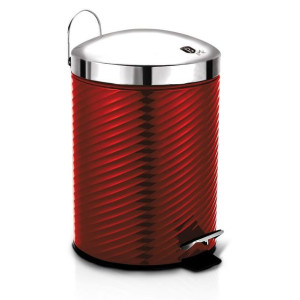 Kosz Na Śmieci 12L Stal Nierdz. Berlinger Haus Metallic Line Burgundy