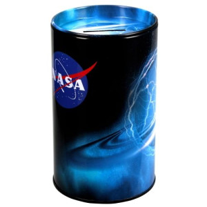 Metalowa Skarbonka 8x9cm NASA Kosmos