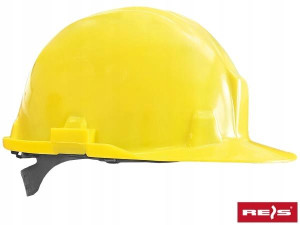 Kask ochronny dla budowlańców REIS KASPE żółty