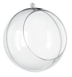 Bombka Akrylowa Kula Plastikowa Z Otworem 12cm