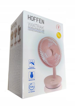 Wentylator stołowy USB Hoffen HMA0023