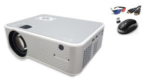 Projektor Led Hd Gold 3500lm Wifi Android 6.0 3d