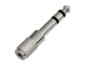 8488  Przej.jack: wt.6,3-gn.3,5 metal stereo