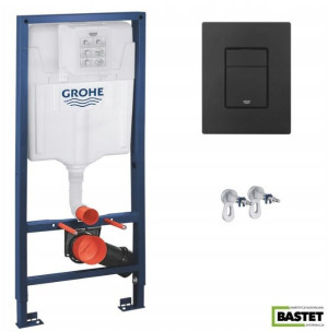 GROHE Rapid SL Stelaż + Przycisk CZARNY MAT +wspor