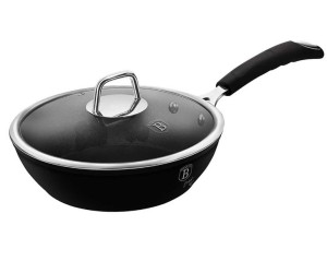 Patelnia Tytanowa Głęboka 24Cm Berlinger Haus Black Professional Line