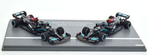 Spark 2x Mercedes W12, Abu Dhabi, Bottas/Hamilton, 2021