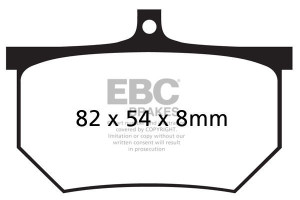 Klocki hamulcowe EBC FA107A (kpl. na 1 tarcze)