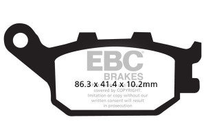 Klocki hamulcowe EBC FA174V V-PAD (kpl. na 1 tarcze)