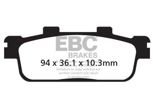 Klocki hamulcowe EBC SFA427 skuterowe (kpl. na 1 tarcze)