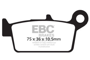 Klocki hamulcowe EBC FA131R (kpl. na 1 tarcze) (odpowiednik PROX 37.207102)