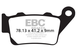 Klocki hamulcowe EBC FA208TT (kpl. na 1 tarcze)