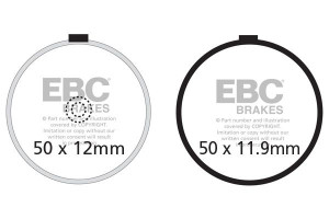 Klocki hamulcowe EBC FA038 (kpl. na 1 tarcze)