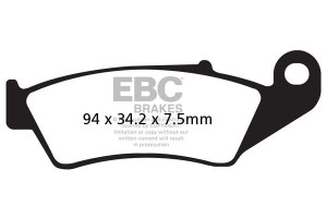 Klocki hamulcowe EBC FA185TT (kpl. na 1 tarcze)