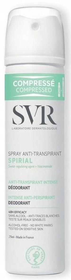 SVR SPIRIAL antyperspirant spray 75ml nadpotliwość