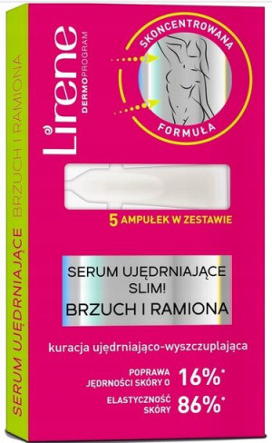 LIRENE SERUM AMPUŁKI wyszczuplające na BRZUCH 7x5m