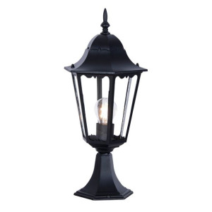 Niska zewnętrzna lampa stojąca K-5006S czarna z serii LOZANA