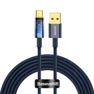 Baseus Kabel Explorer USB na Typ C 100W 6A 2 metry CATS000303 niebieski