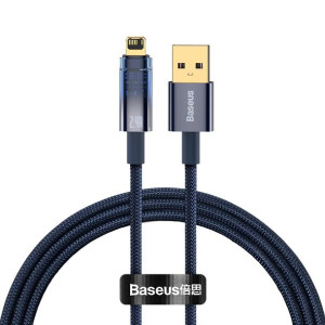 Baseus Kabel Explorer USB na Lightning 2,4A 1 metr CATS000403 niebieski