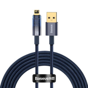 Baseus Kabel Explorer USB na Lightning 2,4A 2 metres CATS000503 niebieski