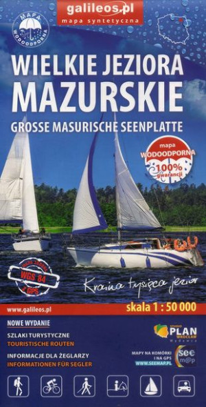 Wielkie Jeziora Mazurskie Mapa Wodoodporna Plan