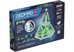 Geomag Glow Recycled Klocki magnetyczne 60 El