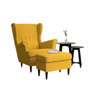Uszak Fotel Nobi +podnóżek POLSKI PRODUKT