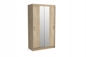 Szafa Przesuwna NICO 2 120cm Sonoma Lustro LED