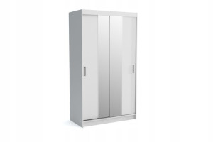 Szafa Przesuwna NICO 2 120cm BIAŁA Lustro LED