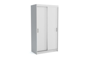 Szafa przesuwna NICO 1 110cm dwudrzwiowa biała led