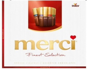 1x250g MERCI Czerwone czekoladki praliny