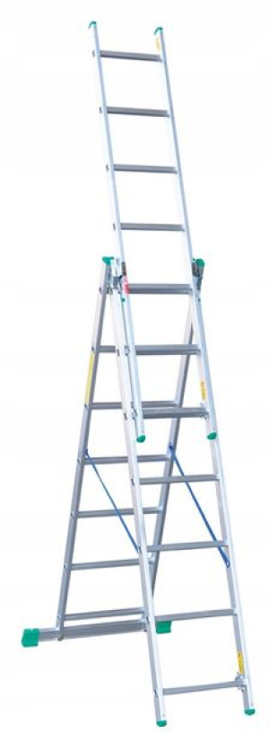 Drabina Aluminiowa 3-elementowa 420cm 4207 Drabex